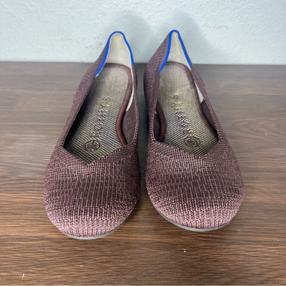 Rothy’s Brown Truffle Python The Flat Round Toe B… - image 4